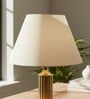 14-Inch Cream Fabric Conical Lampshade