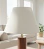 14-Inch Cream Fabric Conical Lampshade