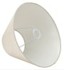 14-Inch Cream Texture Fabric Conical Lampshade