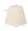 14-Inch Cream Texture Fabric Conical Lampshade
