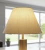 14-Inch Cream Texture Fabric Conical Lampshade