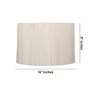 14-Inch Cream Texture Fabric Drum Lampshade