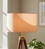 14-Inch Cream Texture Fabric Drum Lampshade