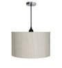 14-Inch Cream Texture Fabric Drum Pendant Light