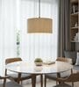 14-Inch Cream Texture Fabric Drum Pendant Light