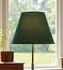 14-Inch Dark Green Fabric Conical Lampshade