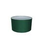 14-Inch Dark Green Fabric Drum Pendant Light