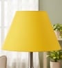14-Inch Dark Yellow Fabric Conical Lampshade