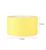 14-Inch Dark Yellow Fabric Drum Lampshade