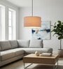 14-Inch Flex Fabric Drum Pendant Light, Modern Hanging Ceiling Lamp