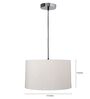 14-Inch Flex Fabric Drum Pendant Light