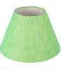 14-Inch Green Texture Fabric Conical Lampshade