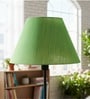 14-Inch Green Texture Fabric Conical Lampshade