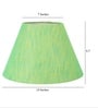 14-Inch Green Texture Fabric Conical Lampshade
