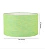 14-Inch Green Texture Fabric Drum Lampshade