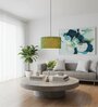 14-Inch Green Texture Fabric Drum Pendant Light