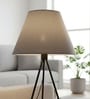 14-Inch Grey Fabric Conical Lampshade