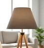 14-Inch Grey Fabric Conical Lampshade