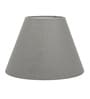 14-Inch Grey Fabric Conical Lampshade
