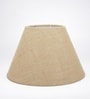 14-Inch Natural Jute Fabric Conical Lampshade