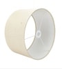 14-Inch Natural Jute Fabric Drum Lampshade