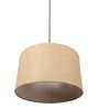 14-Inch Natural Jute Fabric Drum Pendant Light