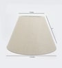 14-Inch Premium Jute Fabric Conical Lampshade