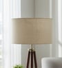 14-Inch Premium Jute Fabric Drum Lampshade