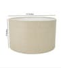 14-Inch Premium Jute Fabric Drum Lampshade