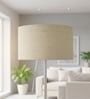 14-Inch Premium Jute Fabric Drum Lampshade