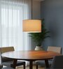 14-Inch Premium Jute Fabric Drum Pendant Light