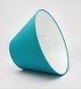 14-Inch Teal Fabric Conical Lampshade