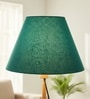 14-Inch Teal Fabric Conical Lampshade