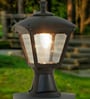14-Inch Victorian Outdoor Gate Light | Durable Black Polycarbonate Post Lamp