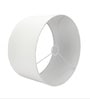 14-Inch White Fabric Drum Lampshade