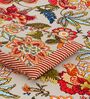 Red Floral 144 TC Cotton King Size  Bedsheet With 2 Pillow Cover