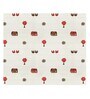 White Traditional print 144 TC Cotton King Size  Bedsheet With 2 Pillow Cover