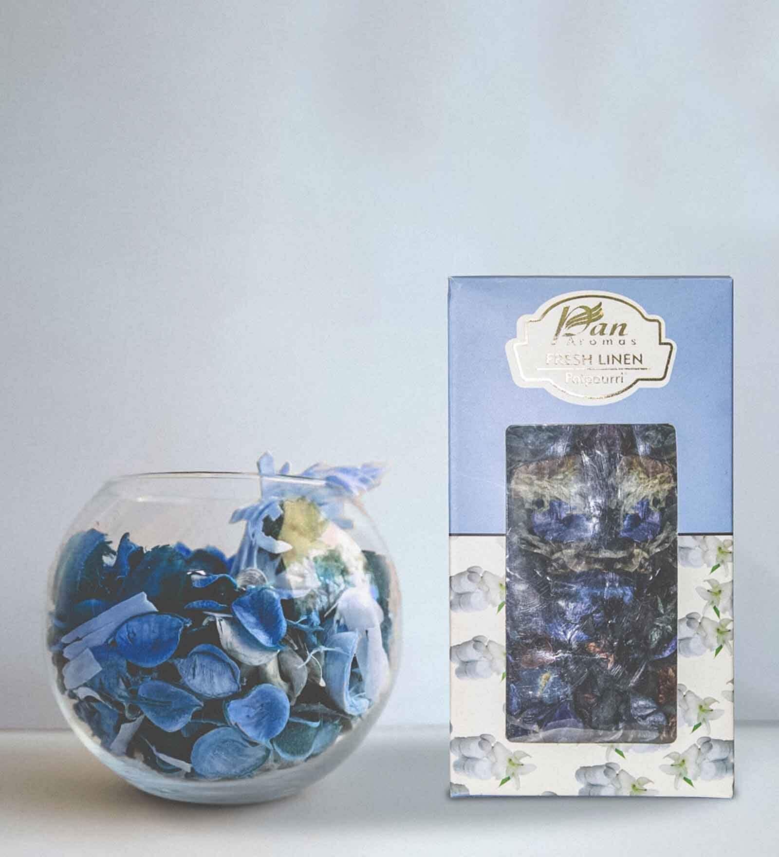 Fresh Linen Dry Flowers Potpourri (Blue)