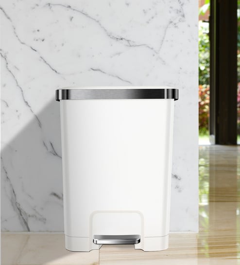 15 Litre Metallic Stainless Steel Dustbin