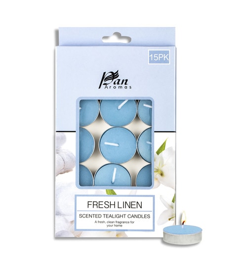 15-Pack Scented Tealight Candle - Fresh Linen