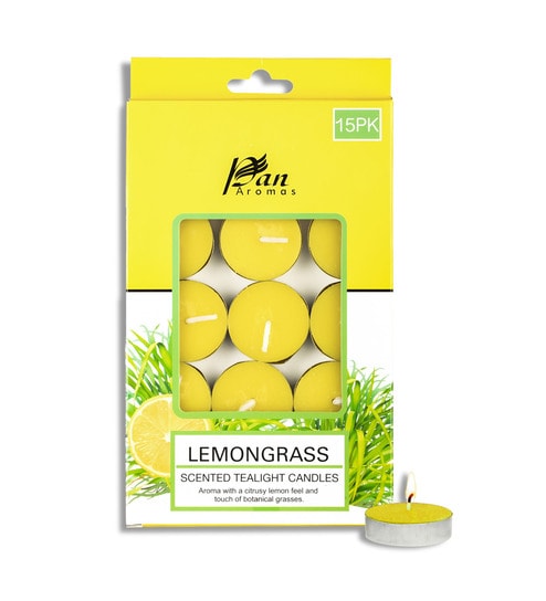 15-Pack Scented Tealight Candle - Lemon Grass