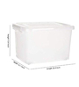 15, 35 & 50 Litres Plastic Storage Box , Set of 3