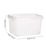15, 35 & 50 Litres Plastic Storage Box , Set of 3