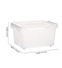 15, 35 & 50 Litres Plastic Storage Box , Set of 3