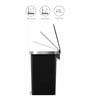 15+15 Litre Metallic Stainless Steel Dustbin