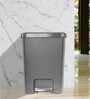 15 Litre Black Stainless Steel Dustbin