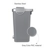 15 Litre Black Stainless Steel Dustbin