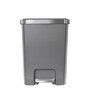 15 Litre Black Stainless Steel Dustbin