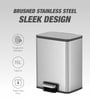 15 Litre Metallic Stainless Steel Dustbin