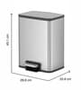 15 Litre Metallic Stainless Steel Dustbin